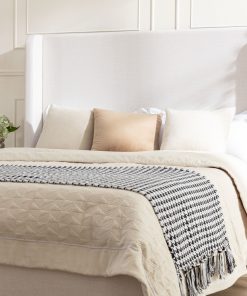 Hayden Upholstered Wingback Bed, Queen Size