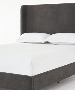 Harper Tall Headboard Upholstered Bed, Queen