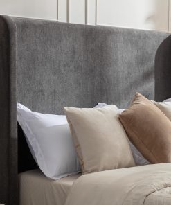 Harper Tall Headboard Upholstered Bed, Queen