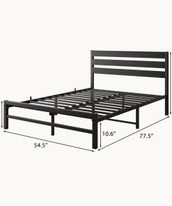 Full Size Platform Bed Frame With Headboard