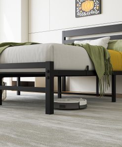 Full Size Platform Bed Frame With Headboard