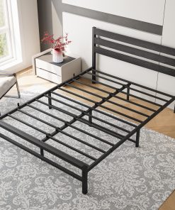 Queen Size Platform Bed Frame With Headboard
