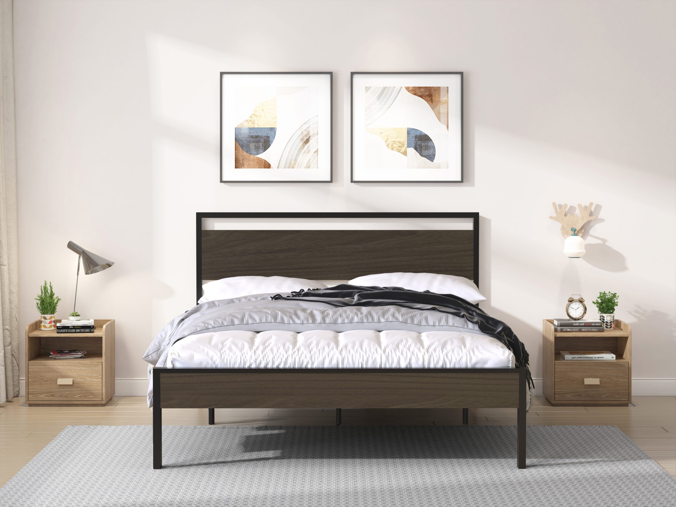 Queen Ceres Metal Bed