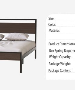 Queen Ceres Metal Bed