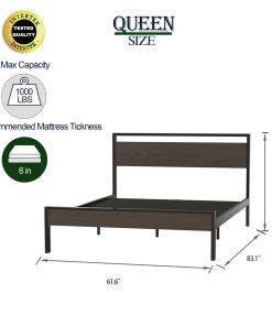 Queen Ceres Metal Bed