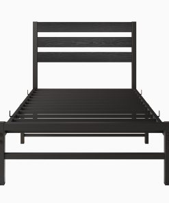 Twin Size Platform Bed Frame With Headboard