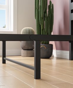 Twin Size Platform Bed Frame With Headboard