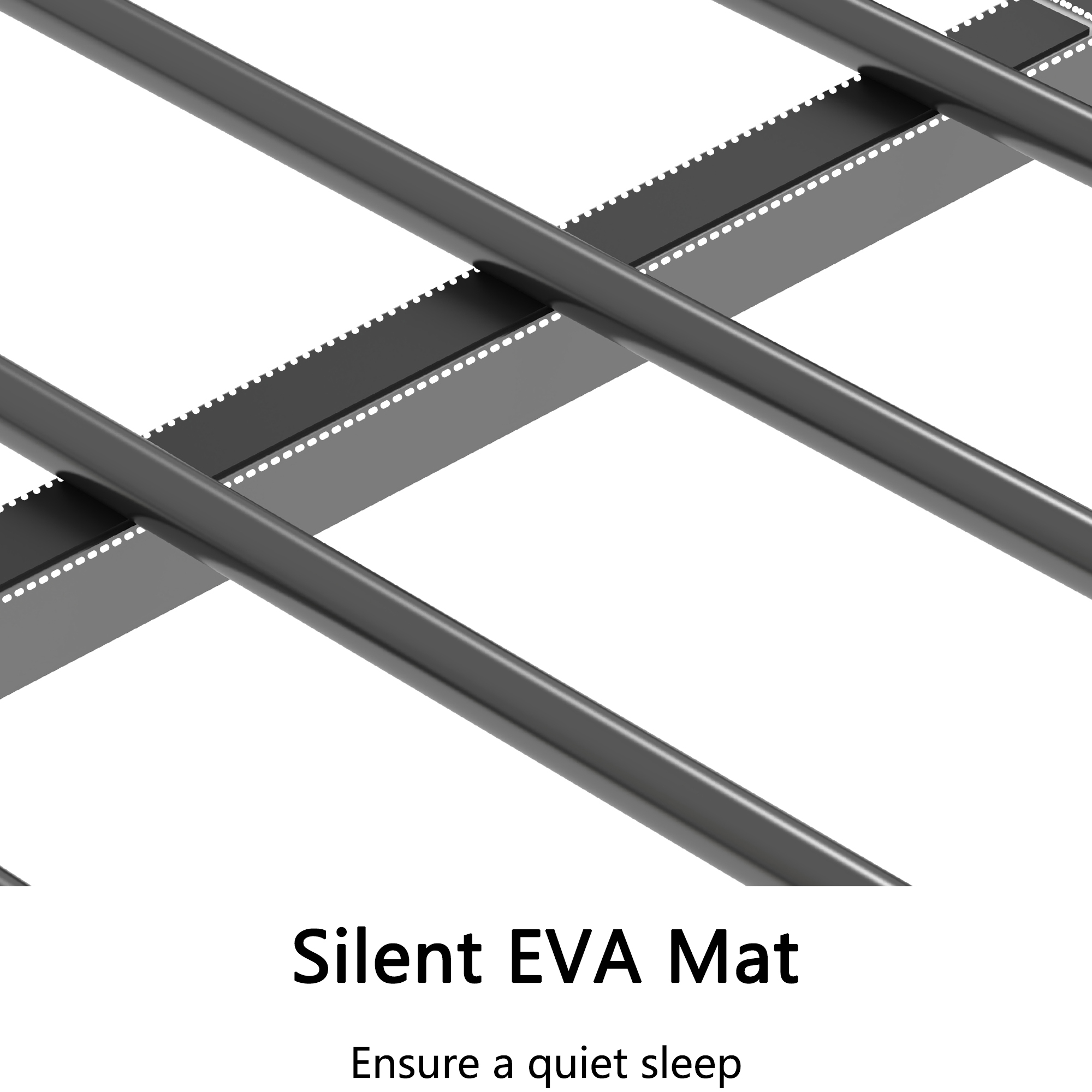 Metal Twin Over Full Bunk Bed with Ladder and Guardrails