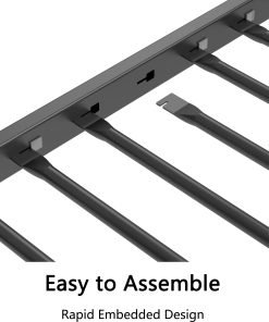 Black Twin Over Twin Bunk Bed With White Mesh Guard Rail