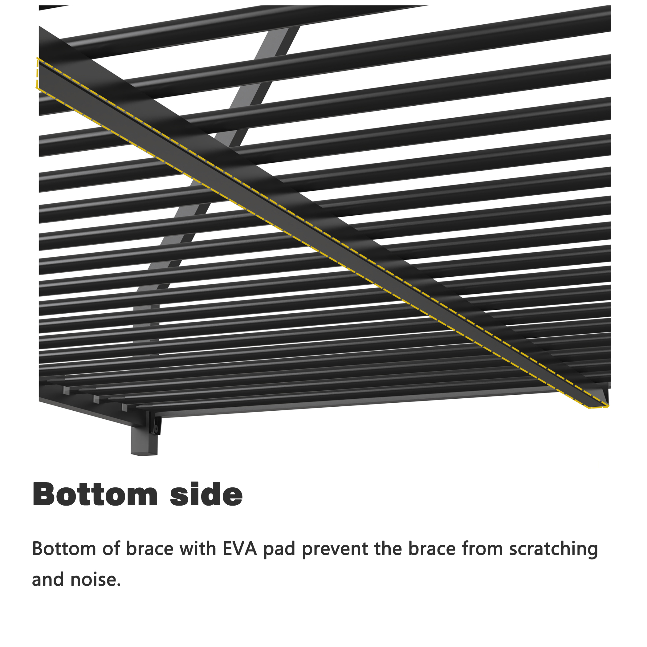 Metal Twin Over Full Bunk Bed with Ladder and Guardrails