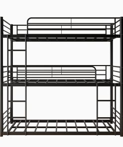Twin Over Twin Over Twin Metal Bunk Bed Platform Frame