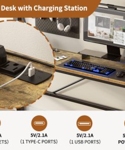 Twin Metal Loft Bed with L-Shaped Desk