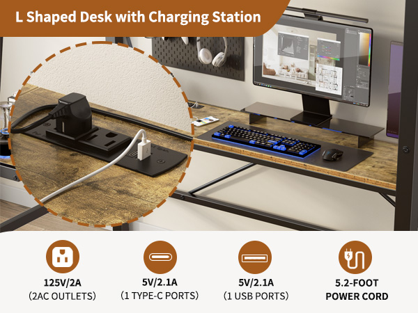 Twin Metal Loft Bed with L-Shaped Desk