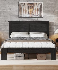 King Size Wood Platform Bed