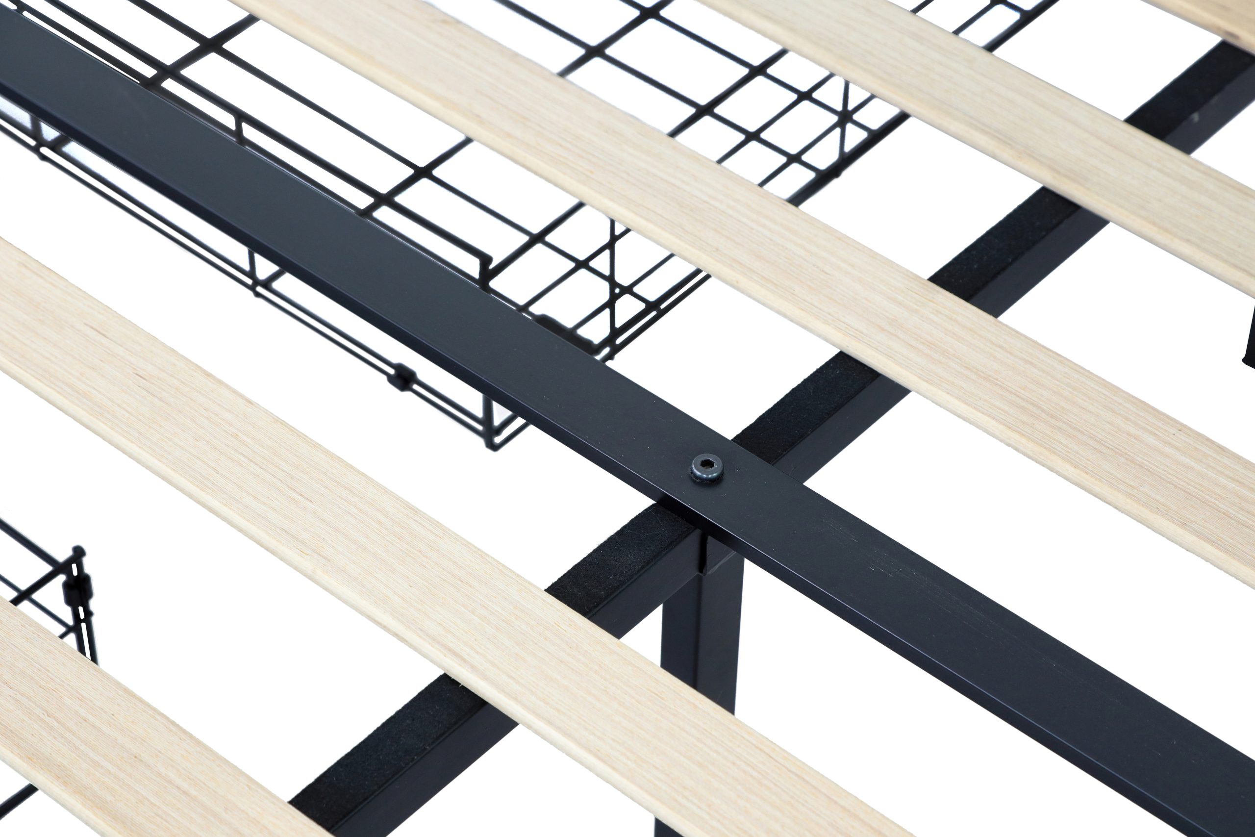 Queen Bed Frame with USB Charging Station & LED Lights