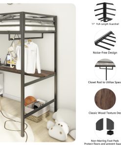 Adam Sturdy Twin Loft Bed