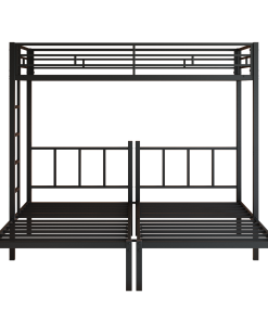 Metal Twin Over Twin Over Twin Bunk Bed