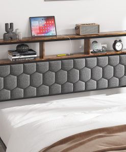 Wooden Queen Bed Frame with Headboard