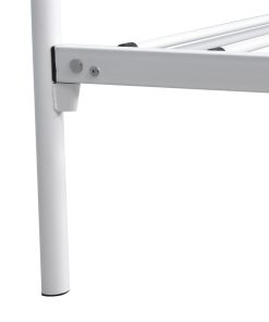 Victorian Style Metal Platform Bed Frame, Queen Size