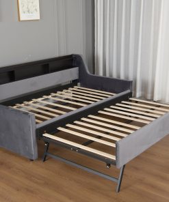 Upholstery Twin Size Daybed With Trundle
