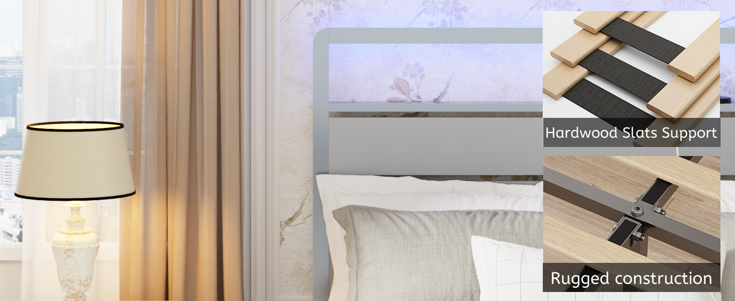 Metal Queen Size Bed Frame With Headboard