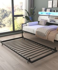 Farmhouse Twin Daybed With Trundle