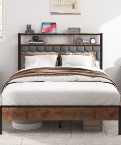 Wooden Full Size Platform Bed Frame