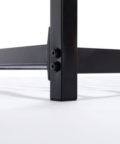 Black Twin Over Twin Bunk Bed With White Mesh Guard Rail