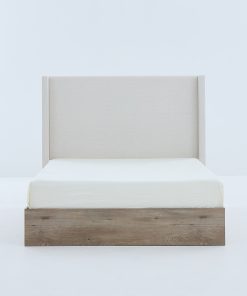 Shelton Upholstered Wingback Bed, Queen