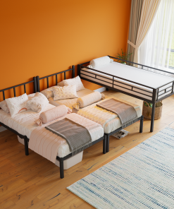 Metal Twin Over Twin Over Twin Bunk Bed