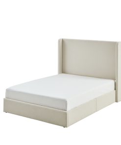 Carmen Upholstered Wingback Bed