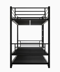 Metal Twin over Twin Bunk Bed With Trundle
