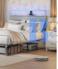 Metal Queen Size Bed Frame With Headboard