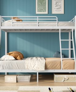 Metal Twin Over Full Size Bunk Bed