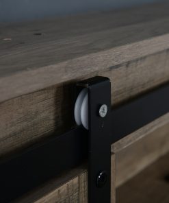 King Size Farmhouse Bed With LED Lights And Charging Station