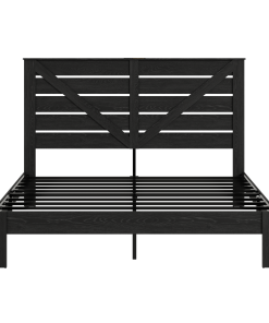 Wood King Bed Frame with Headboard