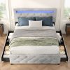 Full Size Upholstered Platform Bed