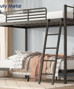 Metal Twin Over Twin Size Bunk Bed