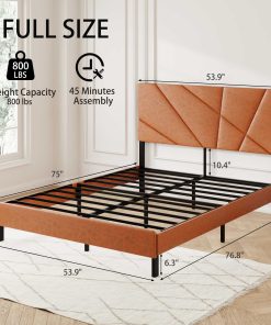 Full Size Metal Square Platform Bed