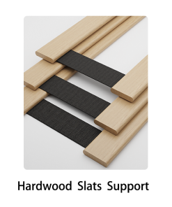 Queen Size Bed Frame with Upholstered Headboard