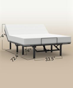 Adjustable Bed Base Frame with Remote Control