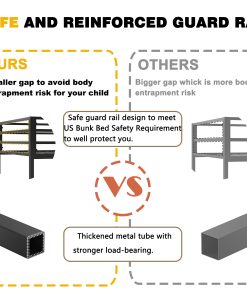 Adam Sturdy Twin over Twin Bunk Bed