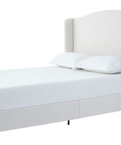 Hannah Upholstered Wingback Bed Queen Size