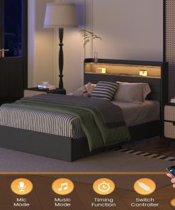 Full Bed Frame With 4 Storage Drawers