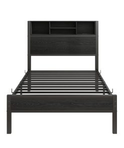 Twin Size Bed Frame With Storage Headboard
