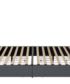 Queen Bed Frame with USB Charging Station & LED Lights