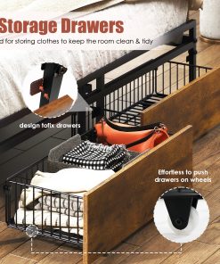 Upholstered Queen Size Bed Frame