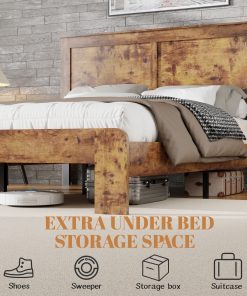 Wooden Twin Platform Bed Frame