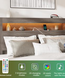 Queen Size Bed Frame with Large Under Bed Storage