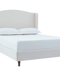 Hannah Upholstered Wingback Bed Queen Size